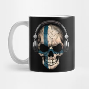 Dark Skull Deejay with Finnish Flag Mug